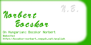 norbert bocskor business card